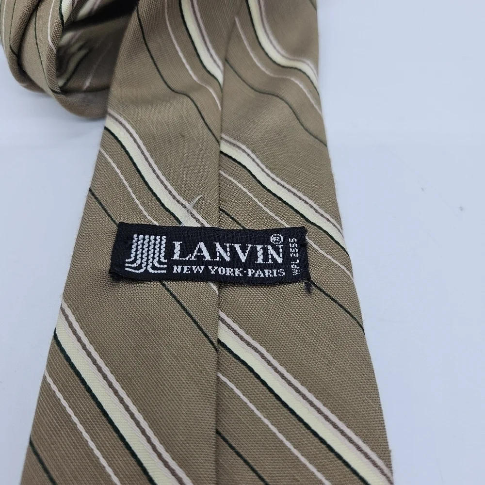 Lanvin tan striped